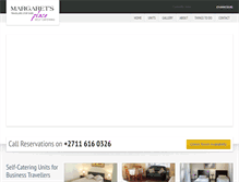 Tablet Screenshot of margaretsplace.co.za